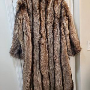 Real fur coat